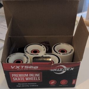 VXT500 Premium Inline Skate Wheels - White